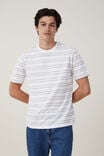 Graduate T-Shirt, SMOKEY WHITE DOUBLE STRIPE - alternate image 1