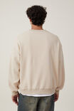Box Fit College Crew Sweater, CASHEW / ATHL WAX CREST - alternate image 3