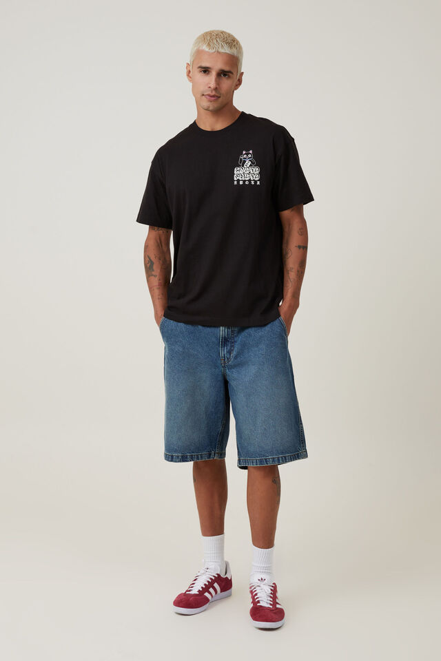 Loose Fit Art T-Shirt, BLACK / KYOTO PHOTO