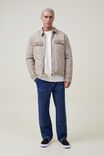 Utility Trucker Jacket, STONE - alternate image 2