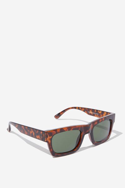 Division Sunglasses, TORT/GREEN