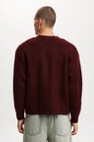 Cropped Cardigan, MAHOGANY - alternate image 3