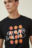 Tbar Art T-Shirt, BLACK/FLOWERS OF NYC - alternate image 4