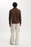 Baggy Pleat Cargo Pant, LIGHT STONE CORD - alternate image 3