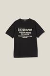 Loose Fit Art T-Shirt, BLACK/SILVER SPUR - alternate image 5
