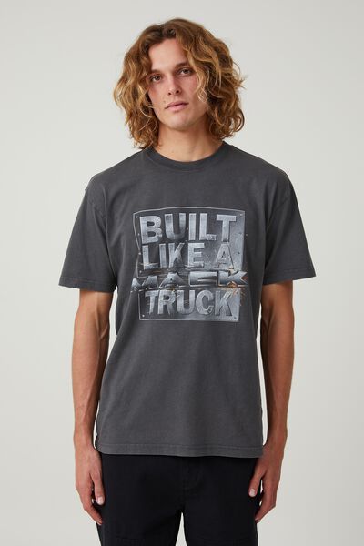 Mack Trucks Loose Fit T-Shirt, LCN MAC FADED SLATE/CHROME