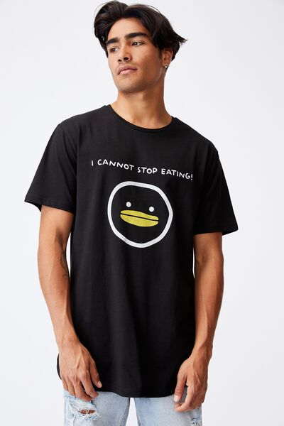 Lounge T-Shirt, LCN IRV BLACK/IRVINS SALTED EGG - EATING