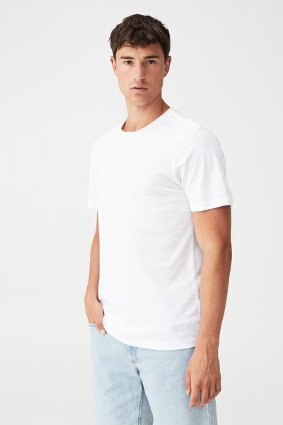 Linen T-Shirt, WHITE