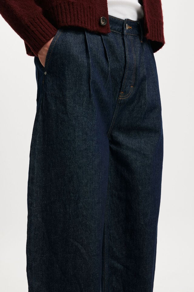 Baggy Balloon Jean, PLEAT SHUTTER BLUE