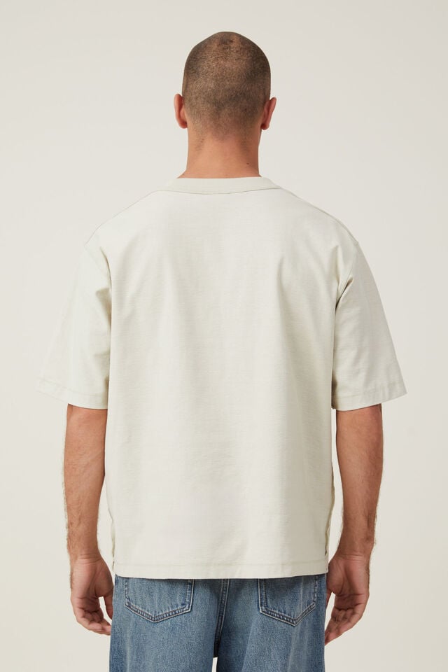 Crop Fit Reversed T-Shirt, IVORY