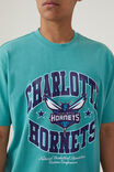 NBA Charlotte Hornets Loose Fit T-Shirt, LCN NBA DUSTY TEAL / CHARLOTTE HORNETS - STAR - alternate image 4