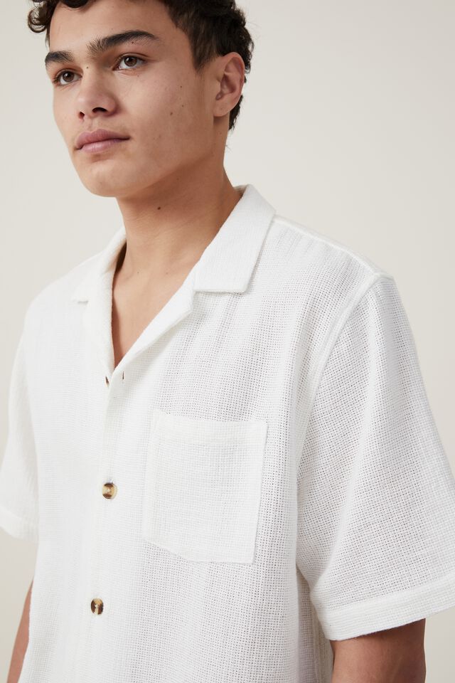 Palma Short Sleeve Shirt, WHITE