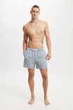 Stretch Swim Short, NAVY SQUARE TILE - alternate image 1