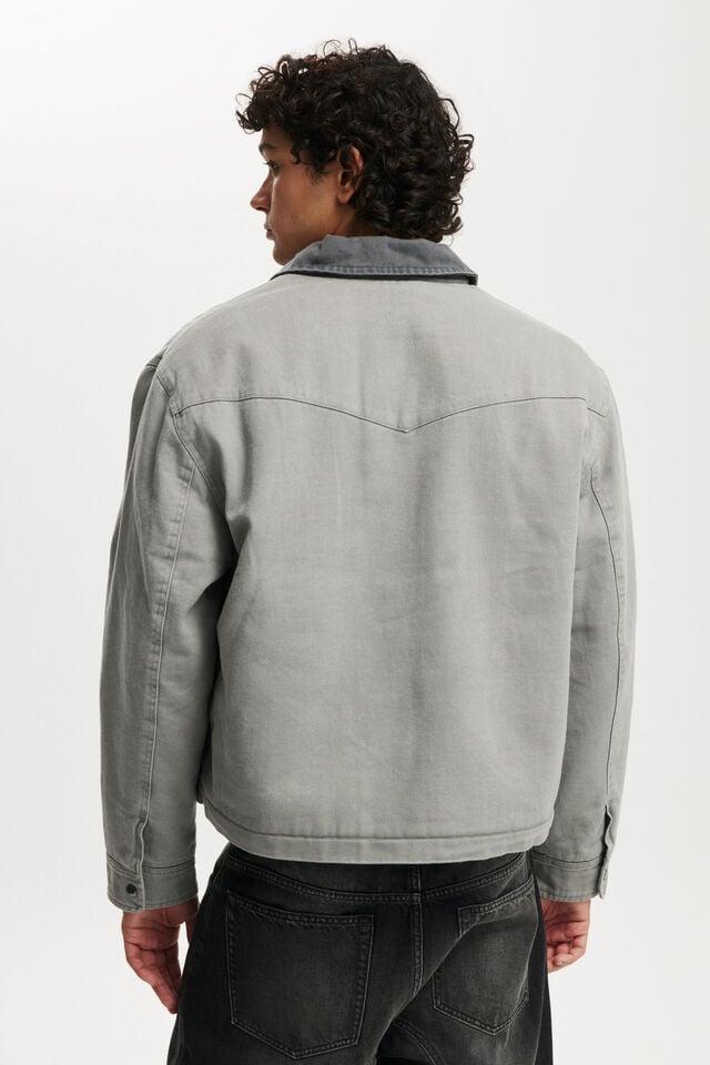 Relaxed Carpenter Jacket, GREY