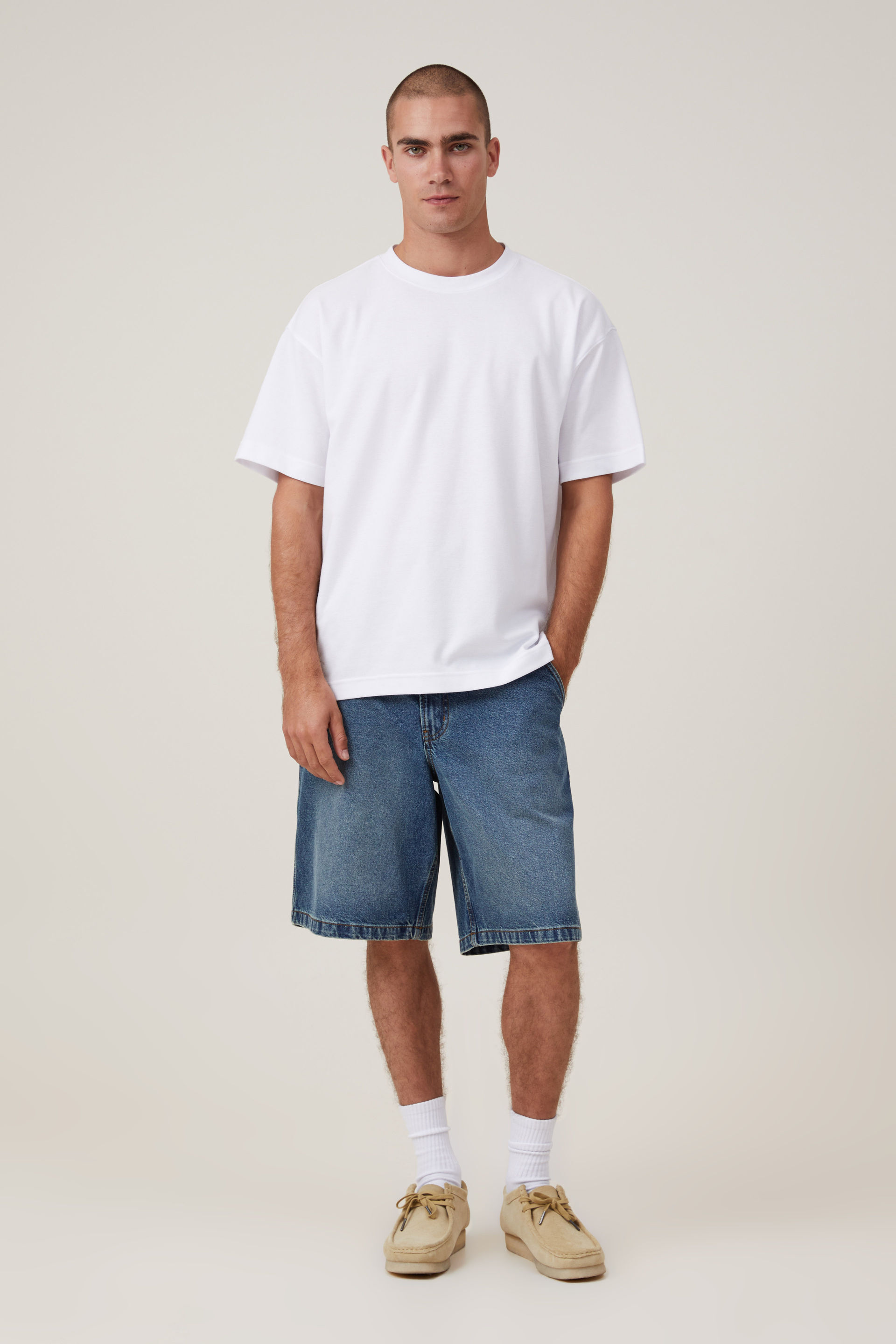 Plus Szie 44 Denim Shorts Men Summer Jeans Shorts Baggy Cargo Shorts Fashion  Streetwear Short Pants