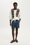 Short - Linen Easy Short, NAVY - vista de exemplo 1