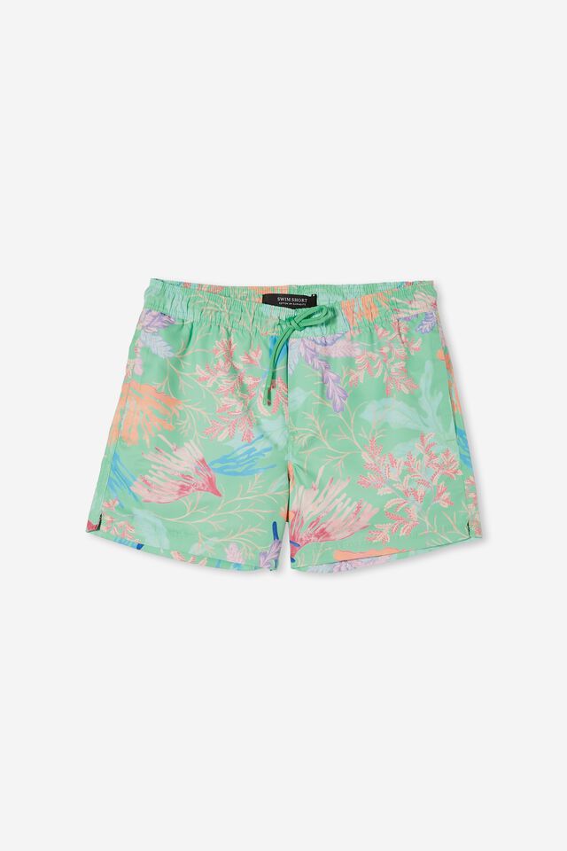 Protect Our Reef Swim Short, PROTECT OUR REEF GREEN