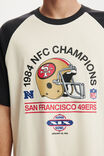 NFL San Francisco 49ers Everyday Fit T-Shirt, LCN NFL - BISQUE / WASHED BLACK - SAN FRANCIS - example image 4