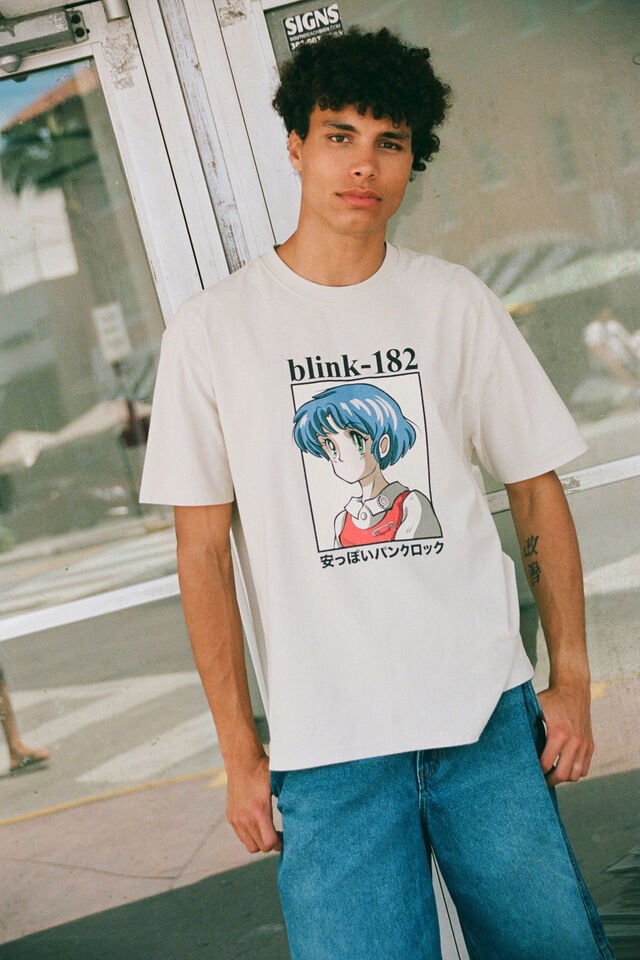 Camiseta - Blink 182 Loose Fit T-Shirt, LCN MT BONE / BLINK 182 - ANIME