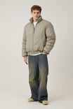 Recycled Puffer Relaxed Bomber, PUTTY - alternate image 2