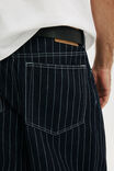 Super Baggy Jort, PINSTRIPE BLUE - example image 5