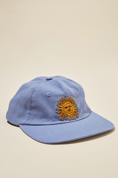 5 Panel Graphic Hat, BLUE FLINT / SUN FACE