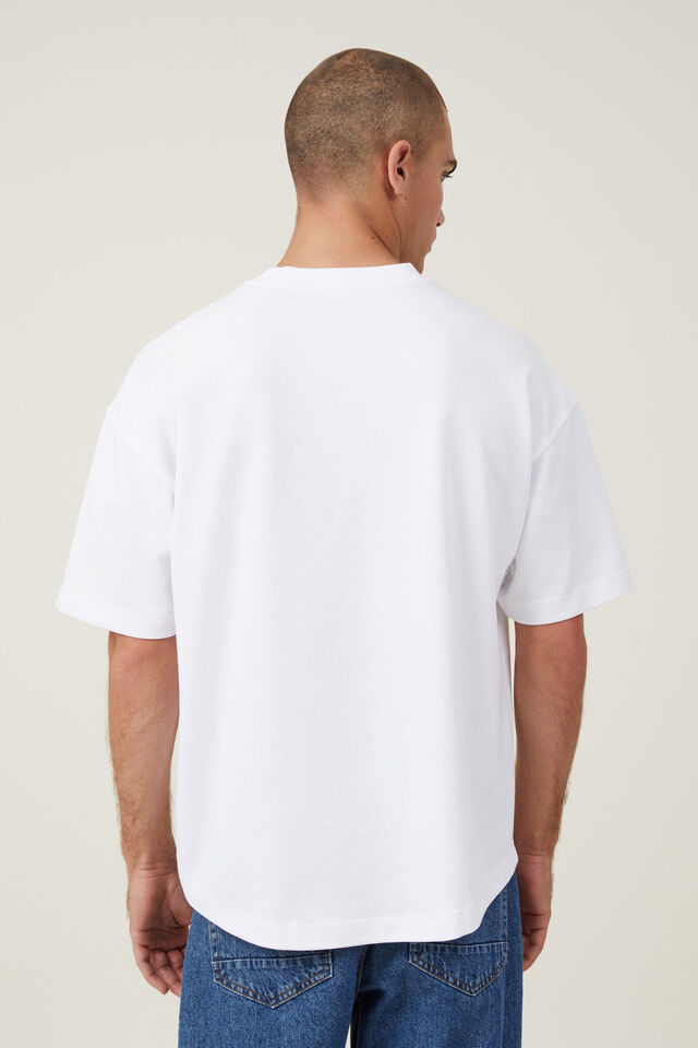 Hyperweave Scooped Hem T-Shirt, WHITE