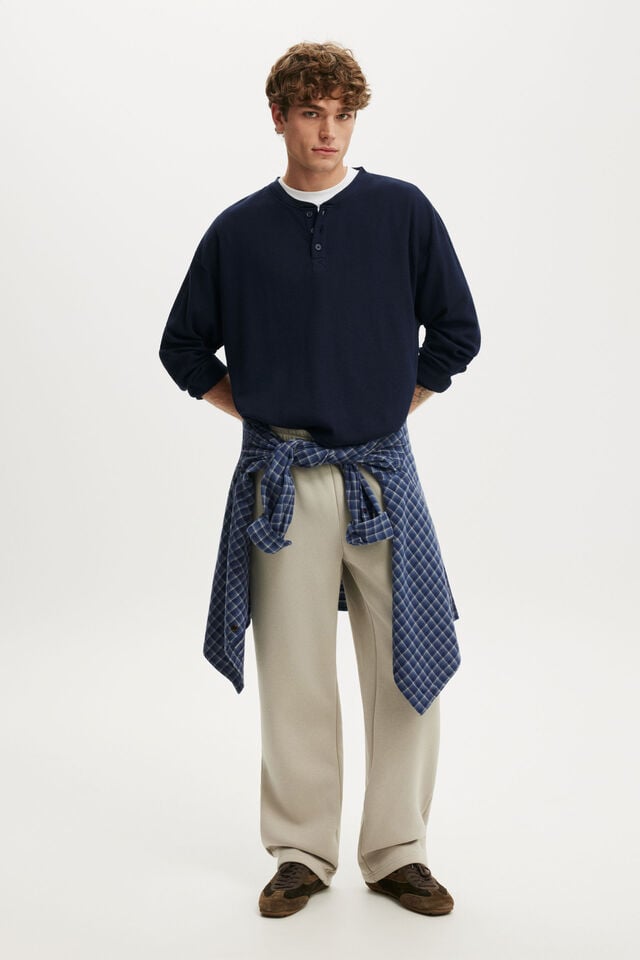 Baggy Track Pant, STONE
