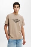 Loose Fit College T-Shirt, TAUPE/EAST HARLEM 1974 - alternate image 1