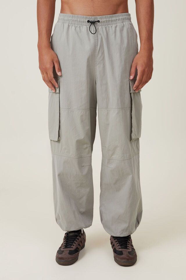 Parachute Super Baggy Pant, WASHED MILITARY KNEE PANEL