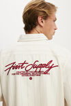 Ventura Short Sleeve Shirt, ECRU STRIPE EMB - example image 4