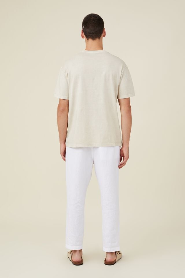 Linen Pant, WHITE