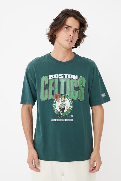 Nba Loose Fit T-Shirt, LCN NBA PINENEEDLE GREEN/BOSTON CELTICS FADE