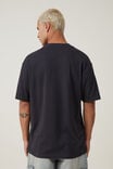 Loose Fit Music T-Shirt, LCN BRA WASHED BLACK/ROLLING STONES - TATTOO - alternate image 3