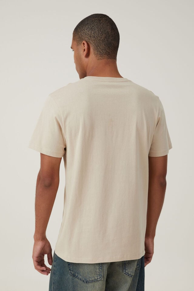 Organic Henley T-Shirt, STONE CLAY