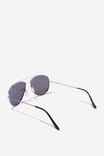 Óculos de Sol - Marshall Polarized Sunglasses, SILVER/BLACK - vista alternativa 3
