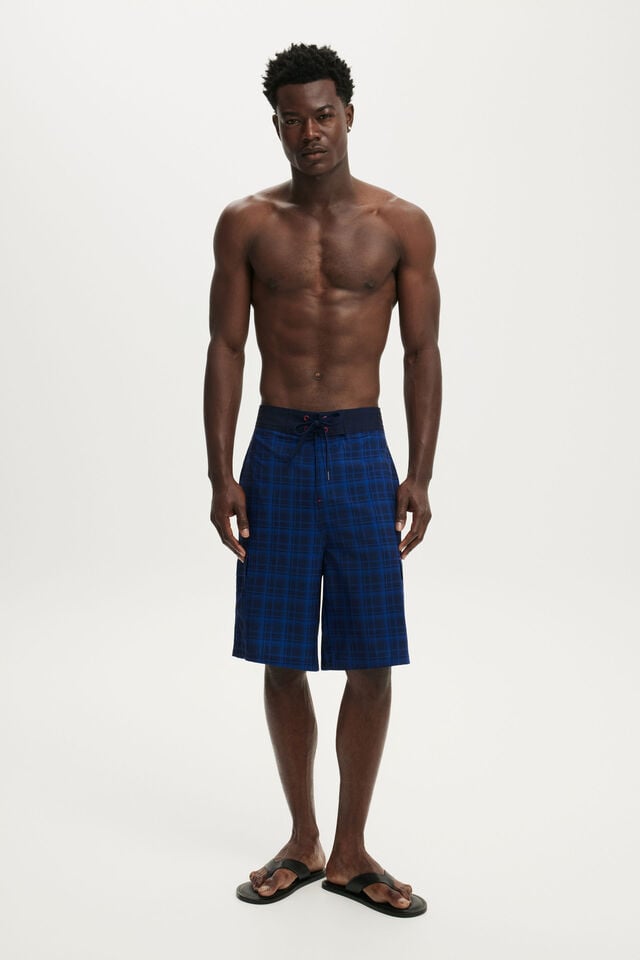 Super Baggy Boardshort, ROYAL BLUE CHECK