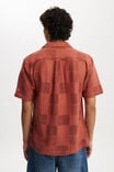 Palma Short Sleeve Shirt, ITALIAN CLAY GRID PATTERN - alternate image 3