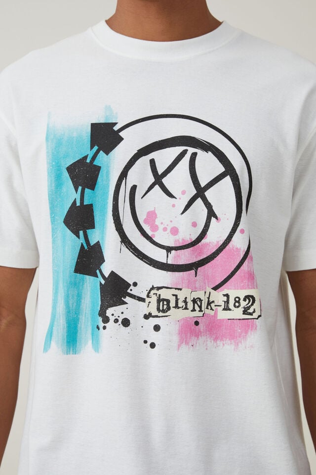 Blink 182 Loose Fit T-Shirt, LCN MT VINTAGE WHITE/I MISS YOU