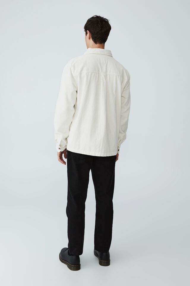 Cotton on Men - Heavy Overshirt - Ecru Cord