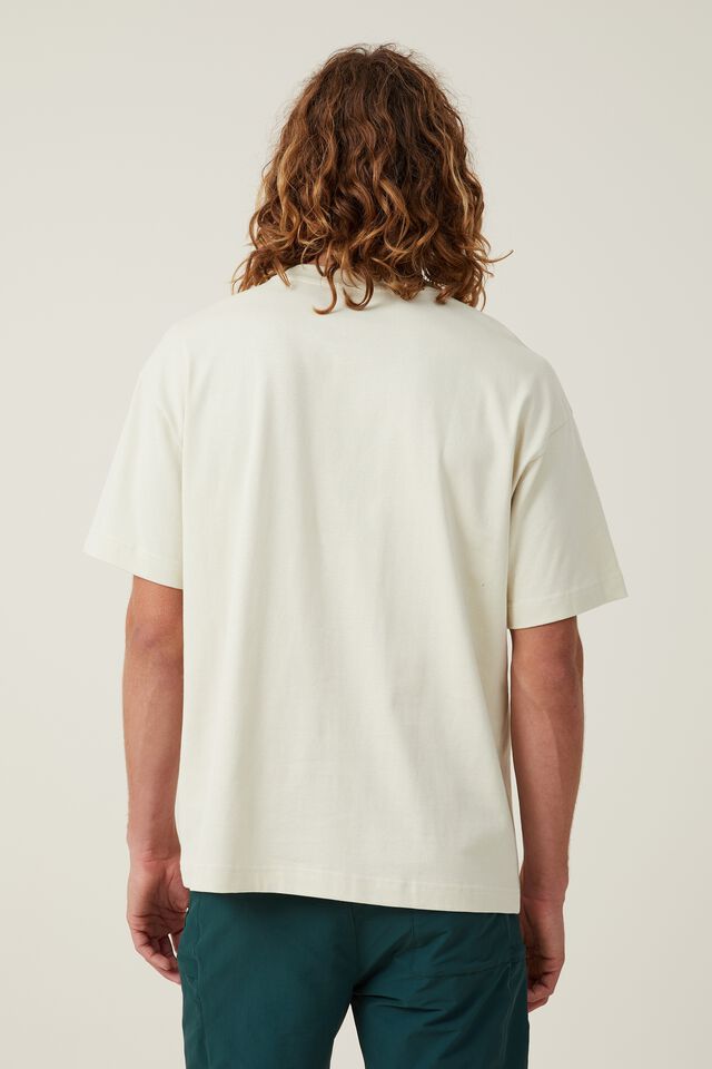 Box Fit Graphic T-Shirt, ECRU/WILDERNESS AWAITS