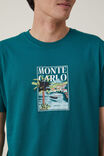 Premium Loose Fit Art T-Shirt, EMERALD/MONTE CARLO - alternate image 4