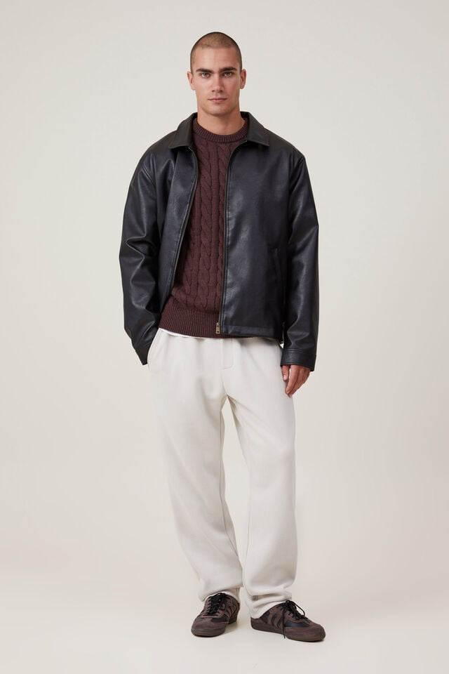 Relaxed Track Pant, BONE