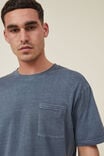 Camiseta - Organic Loose Fit T-Shirt, DUSTY DENIM - vista alternativa 4
