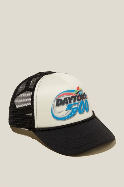 Nascar Trucker Hat, LCN NCR FADED SLATE PALE SAND / DAYTONA 500