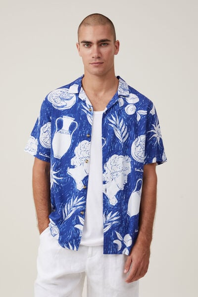 Cabana Short Sleeve Shirt, CERAMIC PRINT