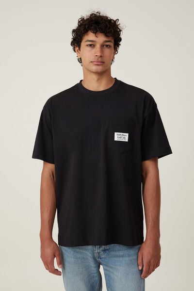 Shifty Boys Pocket T-Shirt, BLACK / SHIFTY BOYS PIP