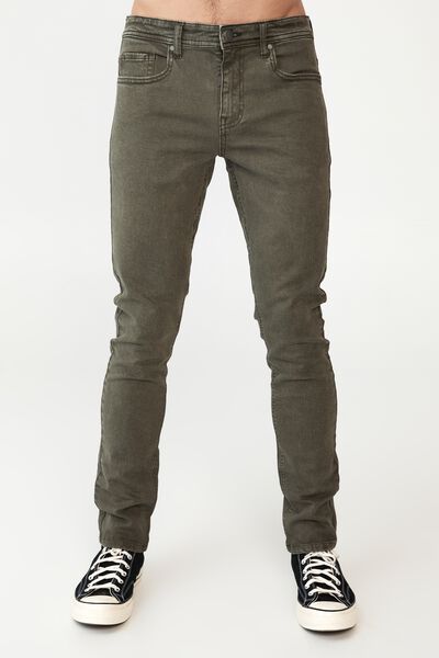 Slim Fit Jean, WASHED FOREST GREEN