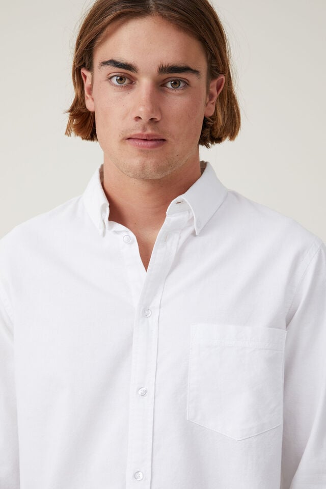 Camisas - Mayfair Long Sleeve Shirt, WHITE