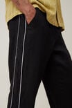 Linen Trouser, BLACK PIPING - alternate image 4